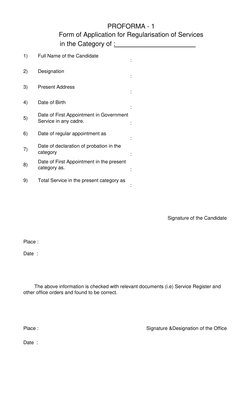 Service Regularisation Form.pdf Service Regularisation Form | PDF