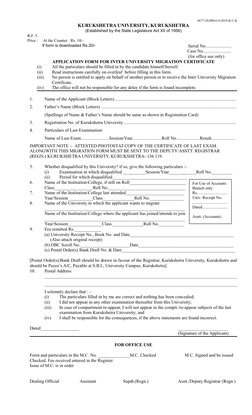 6677-20,000-6-4-2010-K.U.K
KURUKSHETRA UNIVERSITY, KURUKSHETRA
(Established by the State Legislature Act XII of 1956)
    Ser