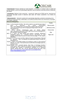 5 
-Autoevaluación: Proceso realizado por cada estudiante  y Orientada a la reflexión sobre la calidad del 
proceso s