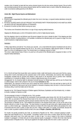 complex crime of slander by deed with less serious physical injuries but only less serious physical injuries if the act which