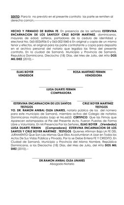 SEXTO: Para lo  no previsto en el presente contrato  las parte se remiten al 
derecho común.---------------------------------