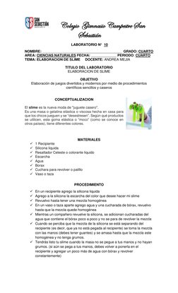 Colegio  Gimnasio Campestre San 
Sebastián 
 LABORATORIO N°  10 
NOMBRE: _________________________________________  GRADO: CU