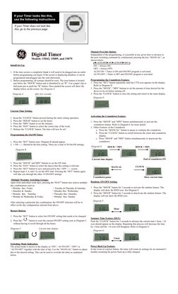 GE SunSmart Digital Timer Setup Guide | PDF | Daylight Saving Time ...