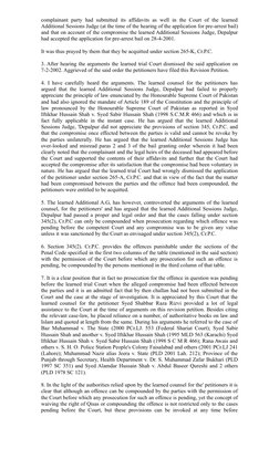 complainant  party had submitted  its  affidavits  as well in the Court of the  learned
Additional Sessions Judge (at the tim