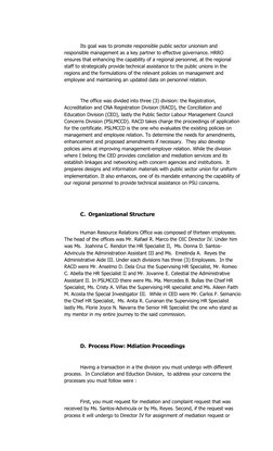 Its goal was to promote responsible public sector unionism and 
responsible management as a key partner to effective govern
