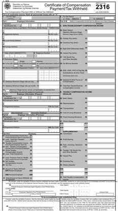 BIR Form 2316: Filing Guide and Sample | PDF | Income Tax | Wage