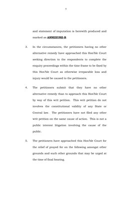 and statement of imputation is herewith produced and
marked as ANNEXURE-B. 
3.
In the circumstances, the petitioners having n