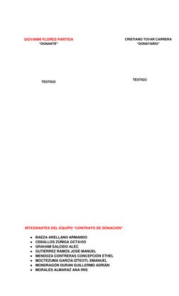 INTEGRANTES DEL EQUIPO “CONTRATO DE D