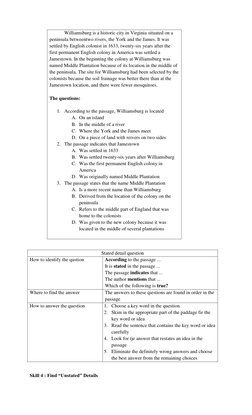 Williamsburg is a historic city in Virginia situated on a 
peninsula betweentwo rivers, the York and the James. It was 
set