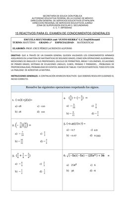ESCUELA SECUNDARIA 296 “JUSTO SIERRA” C.C.T09DES0296I 
TURNO: MATUTINO       GRADO: 2º      ESPECIALIDAD:     MATEMÁTICAS