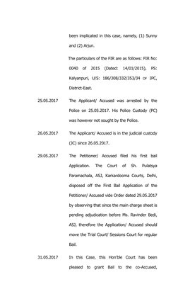 Delhi High Court Bail Application Format | PDF | Bail | Affidavit