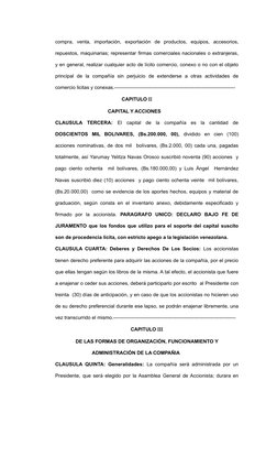 compra,  venta,  importación,  exportación  de  productos,  equipos,  accesorios,
repuestos, maquinarias; representar firmas