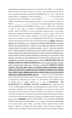responsabilidad en que pudiere este incurrir, como producto de  tales  débitos,  sin  necesidad  de  
notificación previa  pa