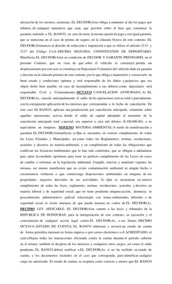 afectación de los mismos; asimismo, EL DEUDOR(A)se obliga a mantener al día los pagos por 
tributos, de cualquier  naturaleza