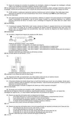 74. Acerca do emprego de conceitos do paradigma de orientação a objetos na linguagem de modelagem unificada
(UML) e em progr