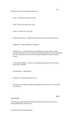The 
following terms will be used during this lesson:
  
•          Adult – Greater than eight years of age
  
•          Chi