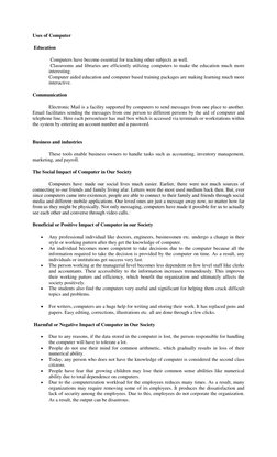 Introduction to Computers Lesson Plan | PDF | Educational Technology ...