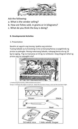 Grade 2 Math: 4th Quarter Lesson Plan | PDF | Kilogram | Weight