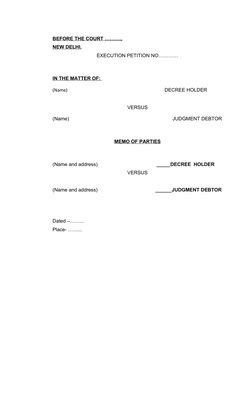 Execution Petition for Property Attachment | PDF | Lawsuit | Affidavit