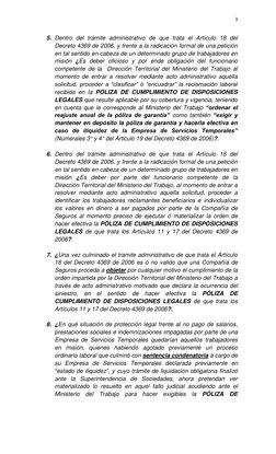 3 
 
5. Dentro del trámite administrativo de que trata el Artículo 18 del 
Decreto 4369 de 2006, y frente a la radicación for