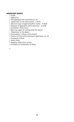 Section 34: Setting Aside Arbitral Award | PDF | Arbitration | Public ...
