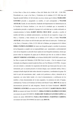 apertura del conteo respectivo de cuantas personas hacian uso del elevador en el termino de
la hora Once a Doce de la mañana