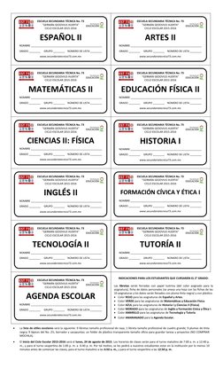 
La lista de útiles escolares será la siguiente: 9 libretas tamaño profesional de raya; 1 libreta tamaño profesional de cuad
