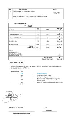 Architectural Services Quotation Sample | PDF | Business