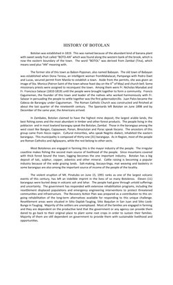 History of Botolan, Zambales | PDF | Volcanic Eruption | Agriculture