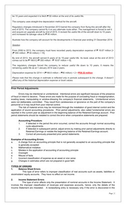 Prior Period Error Corrections Explained | PDF | Income Statement ...