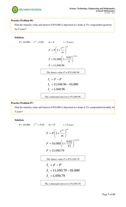 Science, Technology, Engineering and Mathematics 
General Mathematics 
SY 2020 – 2021 
Page 7 of 15 
 
 
Practice Problem