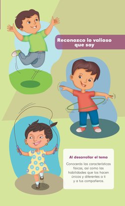 Al desarrollar el tema
Conocerás las características 
físicas, así como las 
habilidades que los hacen 
únicos y diferentes a