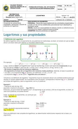 1 
COLEGIO TÉCNICO 
NUESTRA SEÑORA DE LA 
PRESENTACIÓN 
FORMACIÓN INTEGRAL DEL ESTUDIANTE 
GUÍA DE EDUCACIÓN PERSONALIZADA 
C
