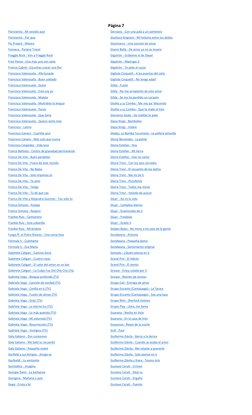 Floricienta - Mi vestido azul
Gervasio - Con una pala y un sombrero
Floricienta - Por que
Gianluca Grignani - Mi historia ent