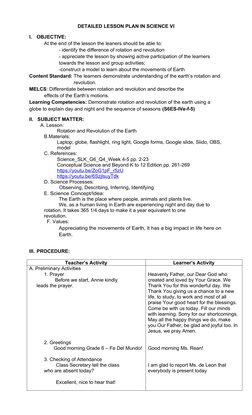 DETAILED LESSON PLAN IN SCIENCE VI
I.
OBJECTIVE:
At the end of the lesson the leaners should be able to:
- identify the diffe