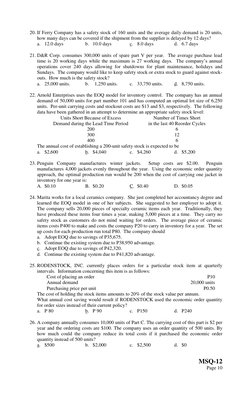 Inventory Management and EOQ Analysis | PDF | Linear Programming ...