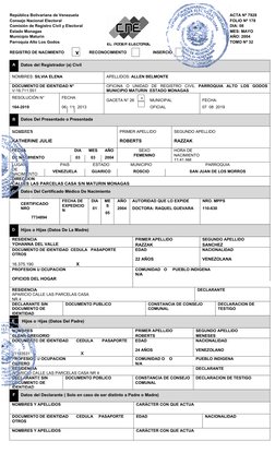 República Bolivariana de Venezuela
            ACTA Nª 7928
Consejo Nacional Electoral
            FOLIO Nª 178
Comisión de R