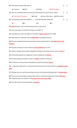 Foundation Engineering Exam Questions | PDF | Deep Foundation ...