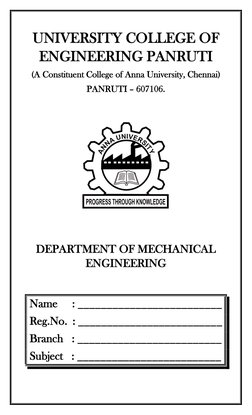 UNIVERSITY COLLEGE OF 
ENGINEERING PANRUTI 
(A Constituent College of Anna University, Chennai) 
PANRUTI – 607106.
