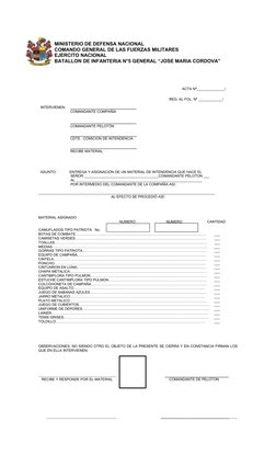 MINISTERIO DE DEFENSA NACIONAL
COMANDO GENERAL DE LAS FUERZAS MILITARES 
EJERCITO NACIONAL
BATALLON DE INFANTERIA N°5