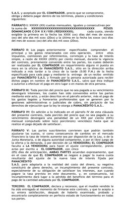 S.A.S. y aceptado por EL COMPRADOR, precio que se compromete, 
obliga y deberá pagar dentro de los términos, plazos y condici