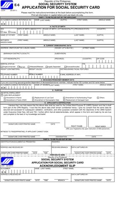 Sss R6 Form Printable SSS E-6 Form Application Guide | PDF | Identity Document | Government ...
