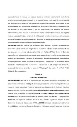 expresado fondo de reserva, por cualquier causa se continuará incrementando en la forma 
anteriormente indicada, para r