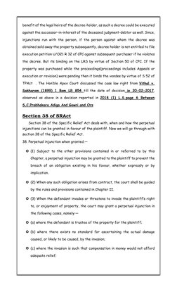 benefit of the legal heirs of the decree-holder, as such a decree could be executed 
against the successor-in-interest of the