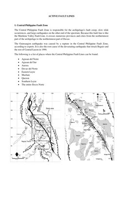 Active and Inactive Fault Lines in PH | PDF | Philippines | Earthquakes