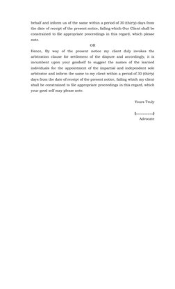Arbitration Invocation Notice Template | PDF | Arbitral Tribunal ...