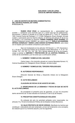 Amparo Indirecto de Carlos López | PDF | Justicia | Crimen y violencia