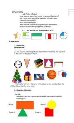 Grade 1 Basic Shapes Lesson Plan | PDF | Shape