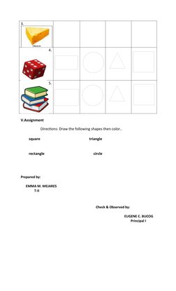 Grade 1 Basic Shapes Lesson Plan | PDF | Shape