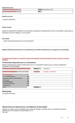 Lenguaje y Matemática
Apoyar al estudiante en identificar sus emociones y en generar conversaciones en torno a la tematica, y